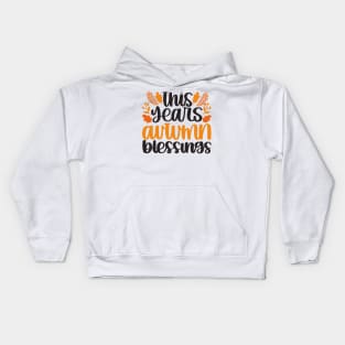 autumn blessings Kids Hoodie